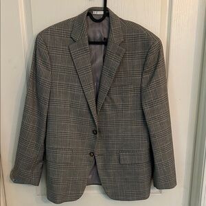 Ralph Lauren Men's Gray Checkered Blazer - Like new